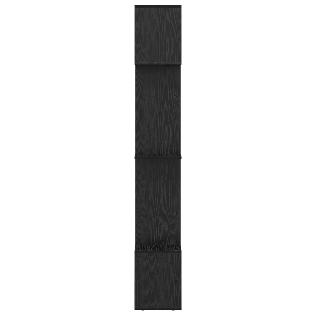 vidaXL Szafka na książki Czarny Dąb 92 x 29 x 188 cm
