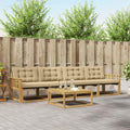 vidaXL Zestaw sof na zewnątrz 5 pcs Biały i Beżowy 79 x 79 x 37 cm