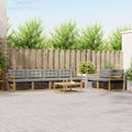 vidaXL Zestaw sof na zewnątrz 7 pcs Biały i jasnoszary 79 x 79 x 37 cm