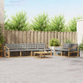 vidaXL Zestaw sof na zewnątrz 7 pcs Biały i jasnoszary 79 x 79 x 37 cm