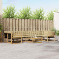 vidaXL Zestaw sof na zewnątrz 8 pcs Biały i Beżowy 79 x 79 x 37 cm