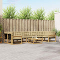 vidaXL Zestaw sof na zewnątrz 8 pcs Biały i Beżowy 79 x 79 x 37 cm