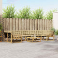 vidaXL Zestaw sof na zewnątrz 8 pcs Biały i Beżowy 79 x 79 x 37 cm