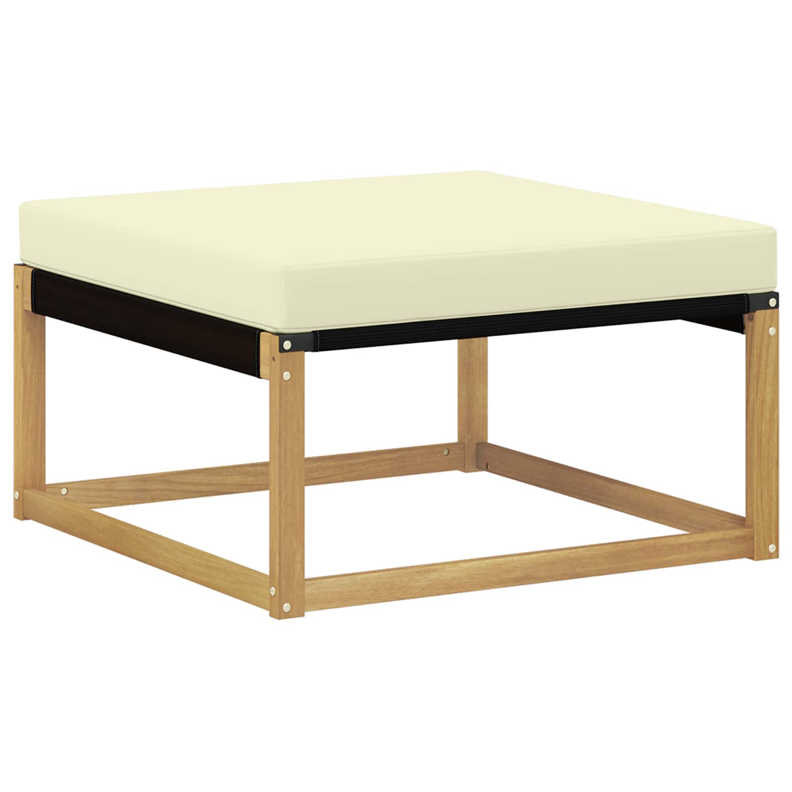 vidaXL Zestaw sof na zewnątrz 6 pcs Biały i kremowy 79 x 79 x 37 cm