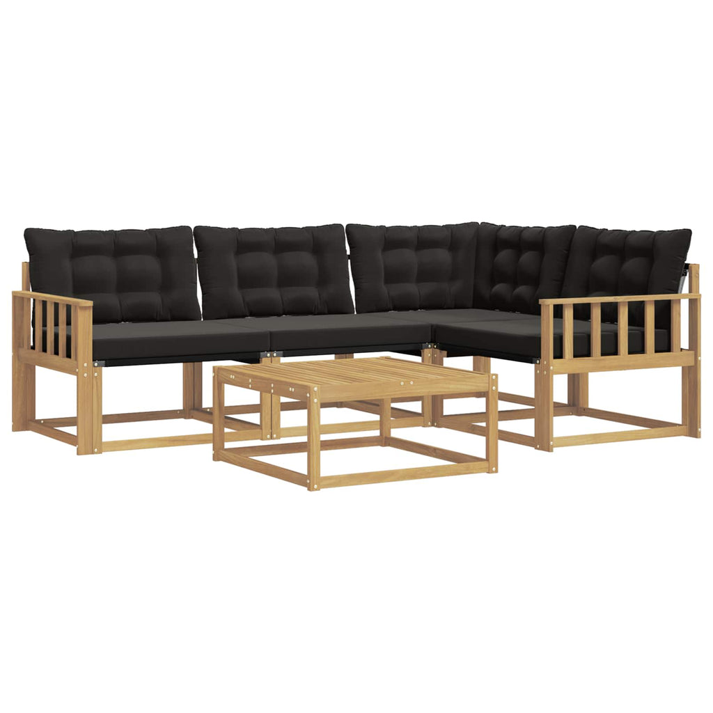 vidaXL Zestaw sof na zewnątrz 5 pcs biały i czarny 79 x 79 x 37 cm