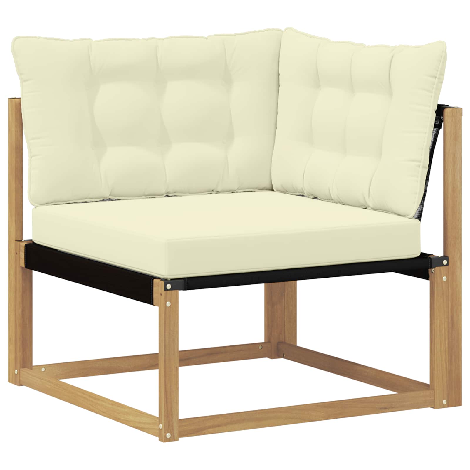 vidaXL Zestaw sof na zewnątrz z poduszką 8 pcs Biały i kremowy