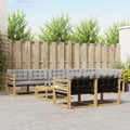 vidaXL Zestaw sof na zewnątrz 9 pcs Biały i jasnoszary 79 x 79 x 37 cm