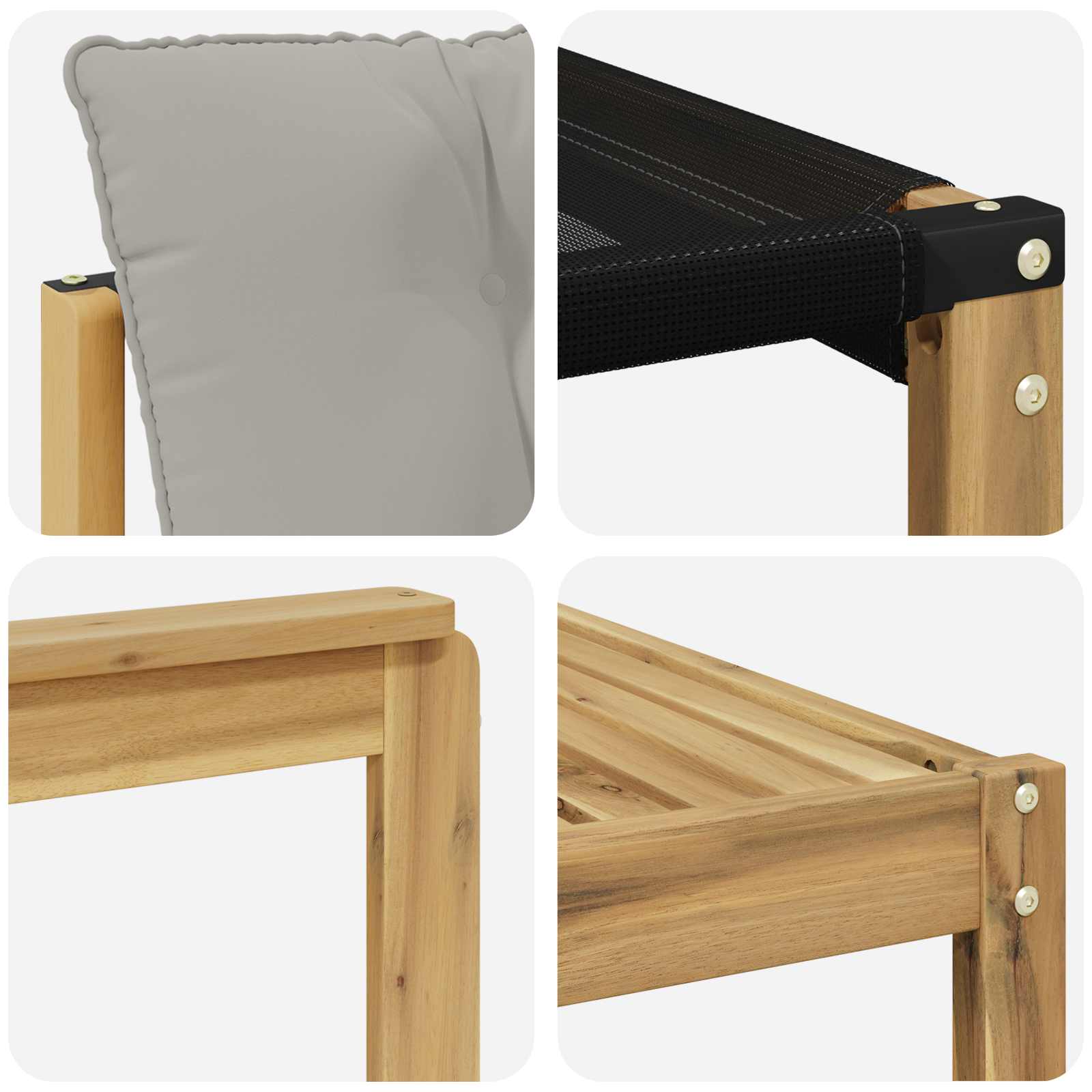 vidaXL Zestaw sof na zewnątrz 9 pcs Biały i jasnoszary 79 x 79 x 37 cm