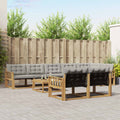 vidaXL Zestaw sof na zewnątrz 9 pcs Biały i jasnoszary 79 x 79 x 37 cm