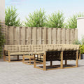 vidaXL Zestaw sof na zewnątrz 9 pcs Biały i Beżowy 79 x 79 x 37 cm
