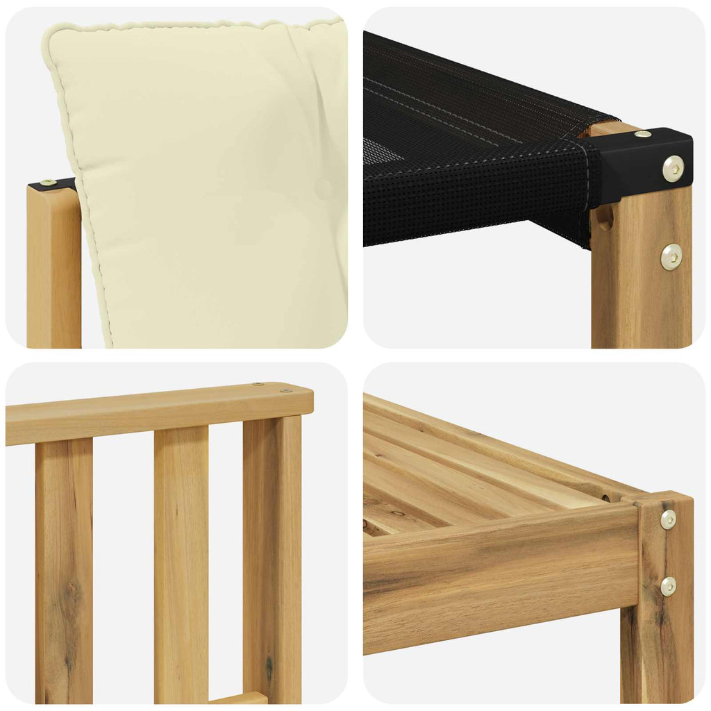 vidaXL Zestaw sof na zewnątrz 7 pcs Biały i kremowy 79 x 79 x 37 cm