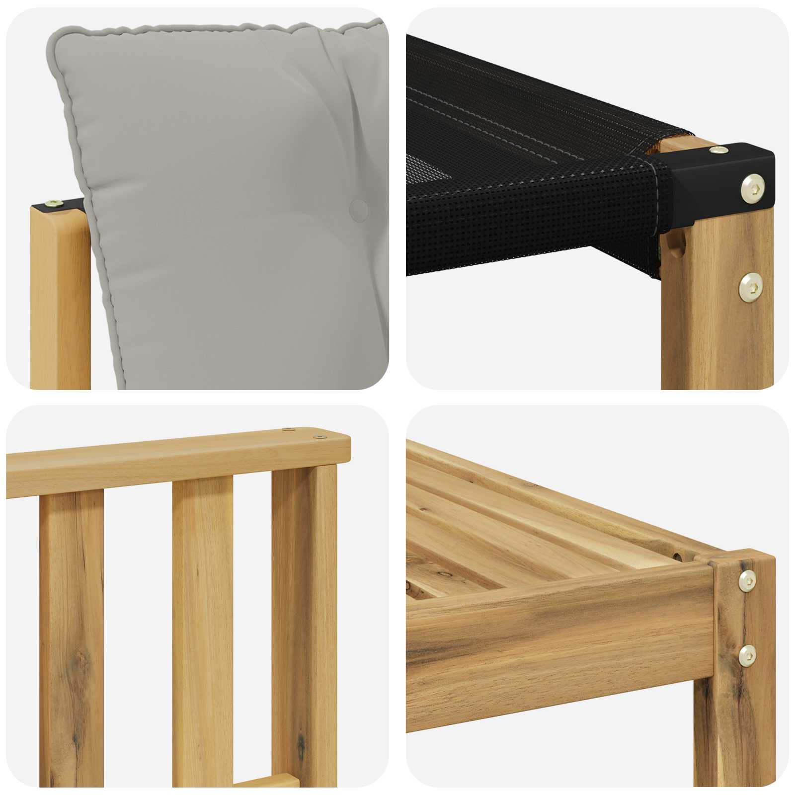 vidaXL Zestaw sof na zewnątrz 7 pcs Biały i jasnoszary 79 x 79 x 37 cm