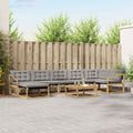 vidaXL Zestaw sof na zewnątrz 8 pcs Biały i jasnoszary 79 x 79 x 37 cm