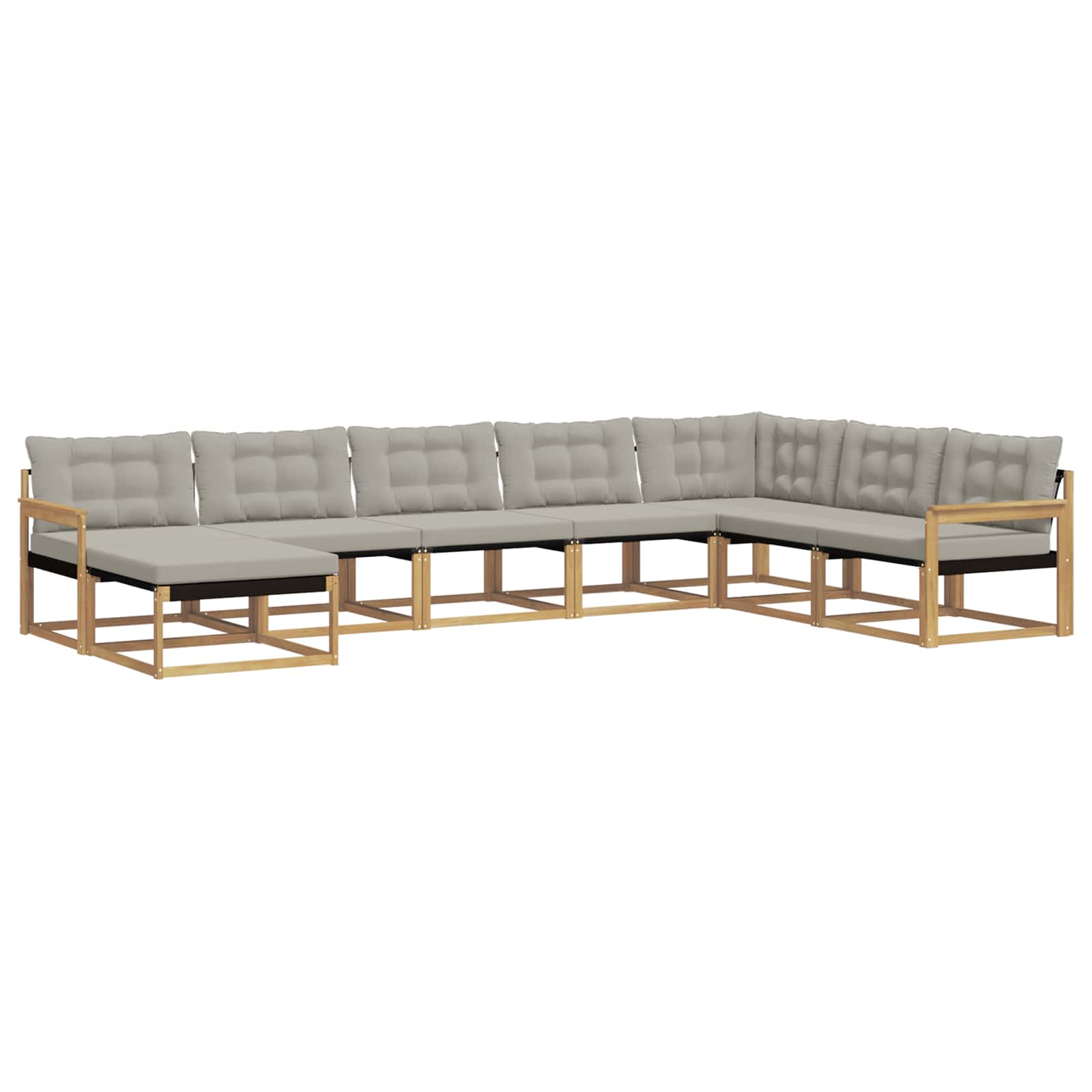 vidaXL Zestaw sof na zewnątrz 8 pcs Lite Drewno Akacji