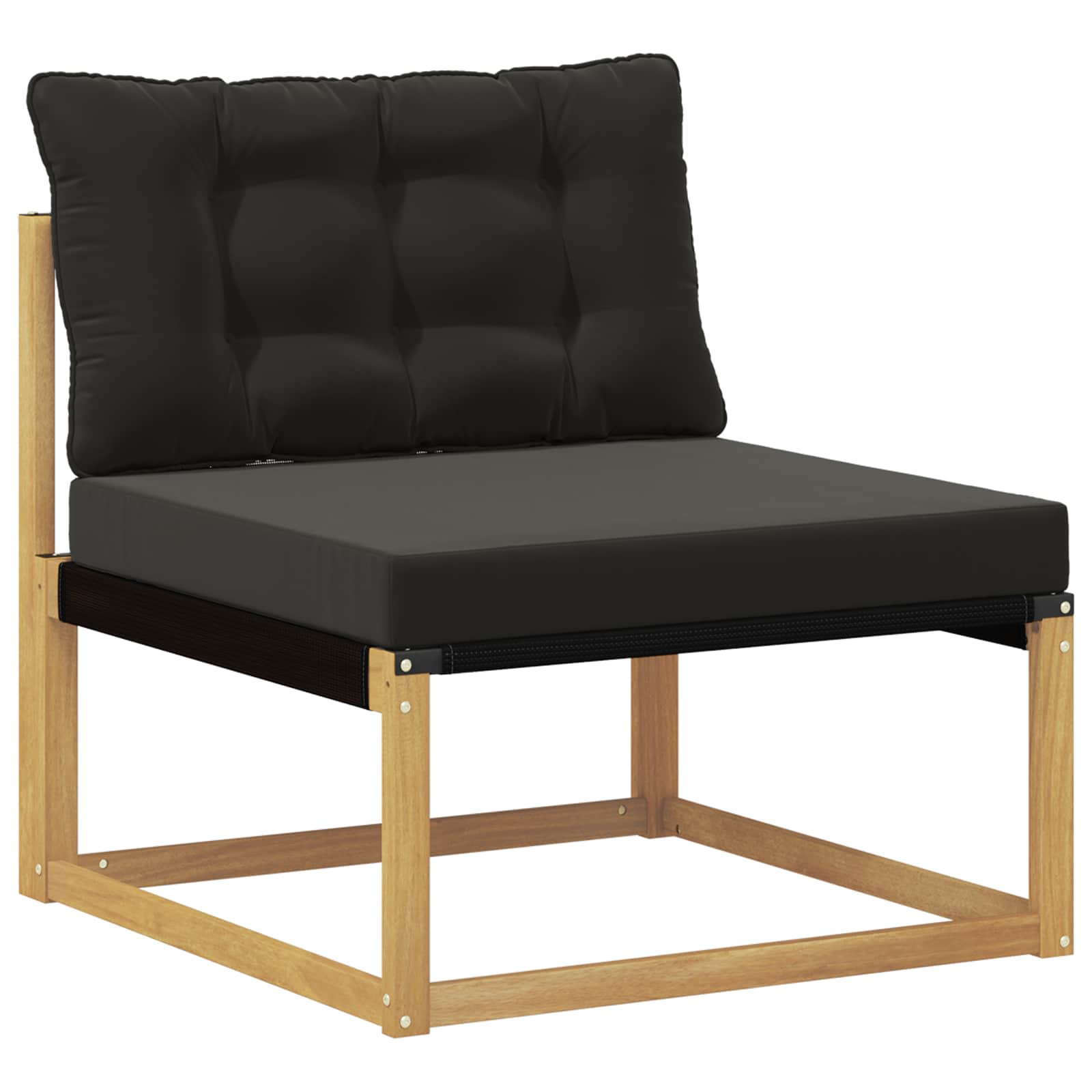 vidaXL Zestaw sof na zewnątrz z poduszką 7 pcs biały i czarny