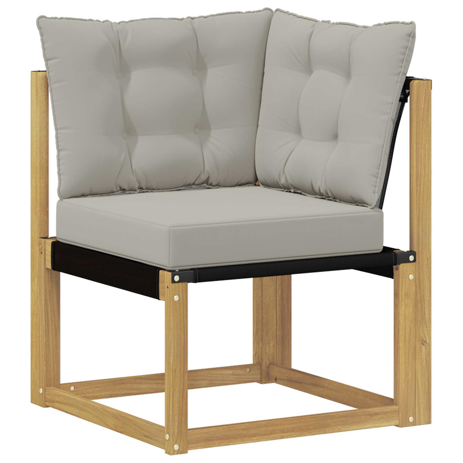 vidaXL Zestaw sof na zewnątrz z poduszką 7 pcs Biały i jasnoszary