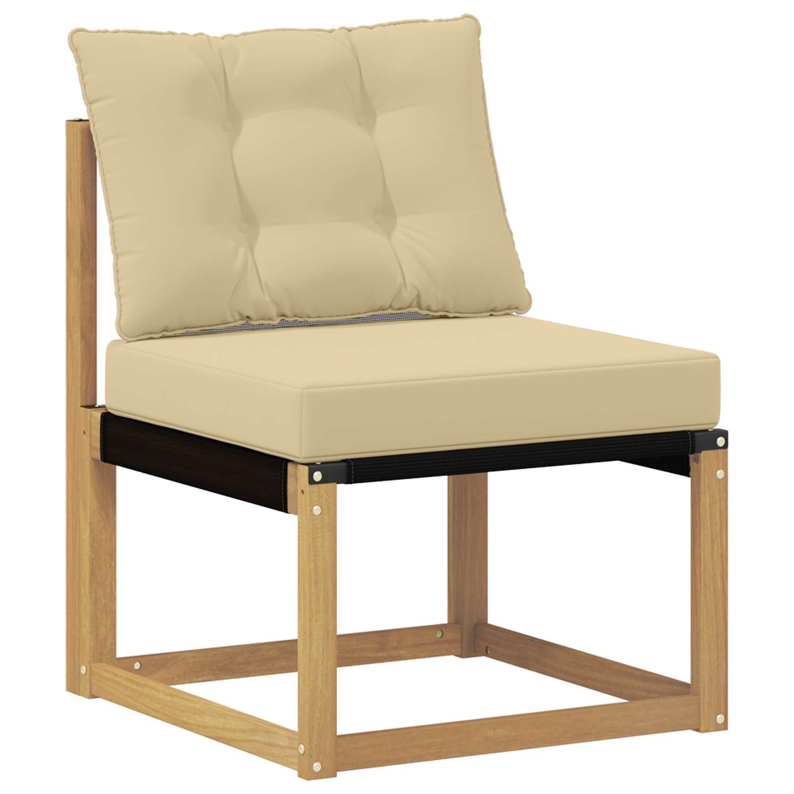 vidaXL Zestaw sof na zewnątrz z poduszką 8 pcs Biały i Beżowy