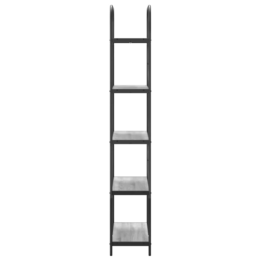vidaXL Półka na książki Szary Sonoma 80 x 30 x 183 cm