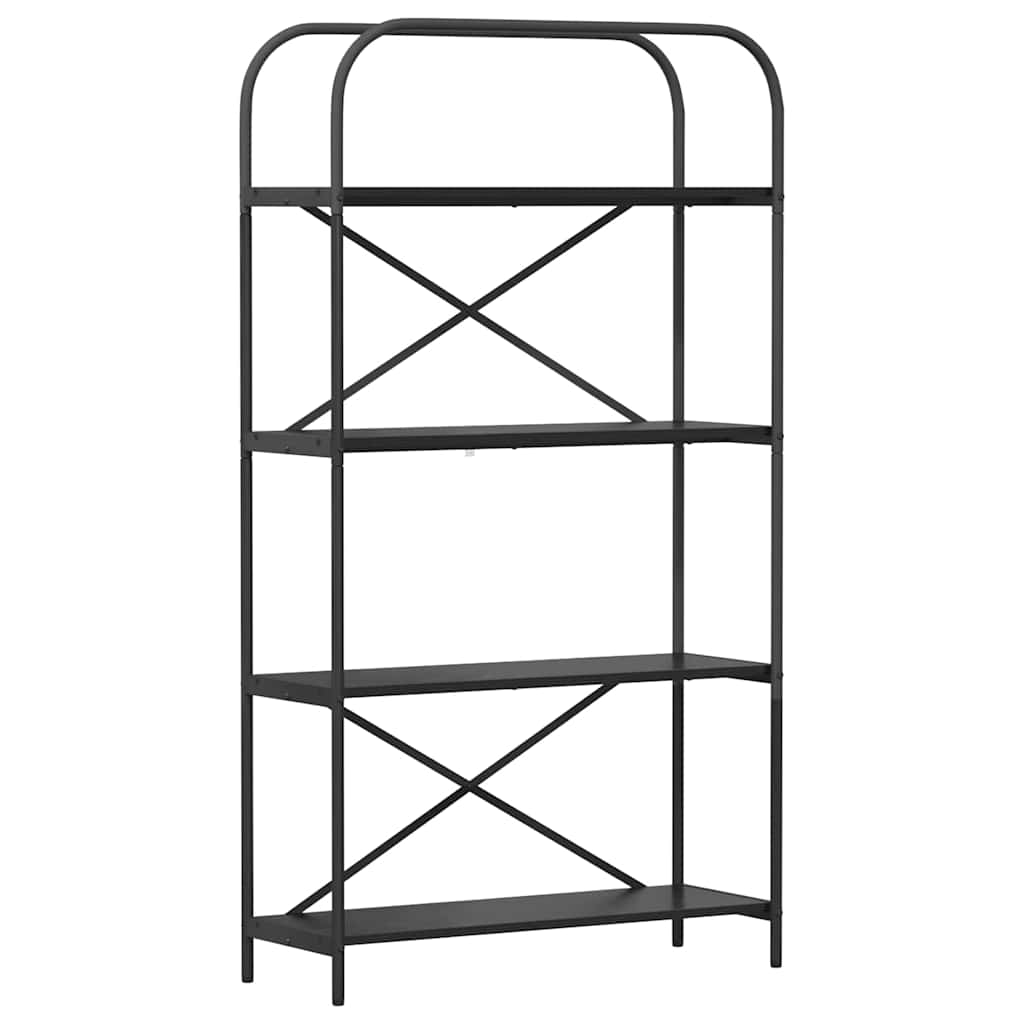 vidaXL Półka na książki Czarny Dąb 80 x 30 x 146 cm
