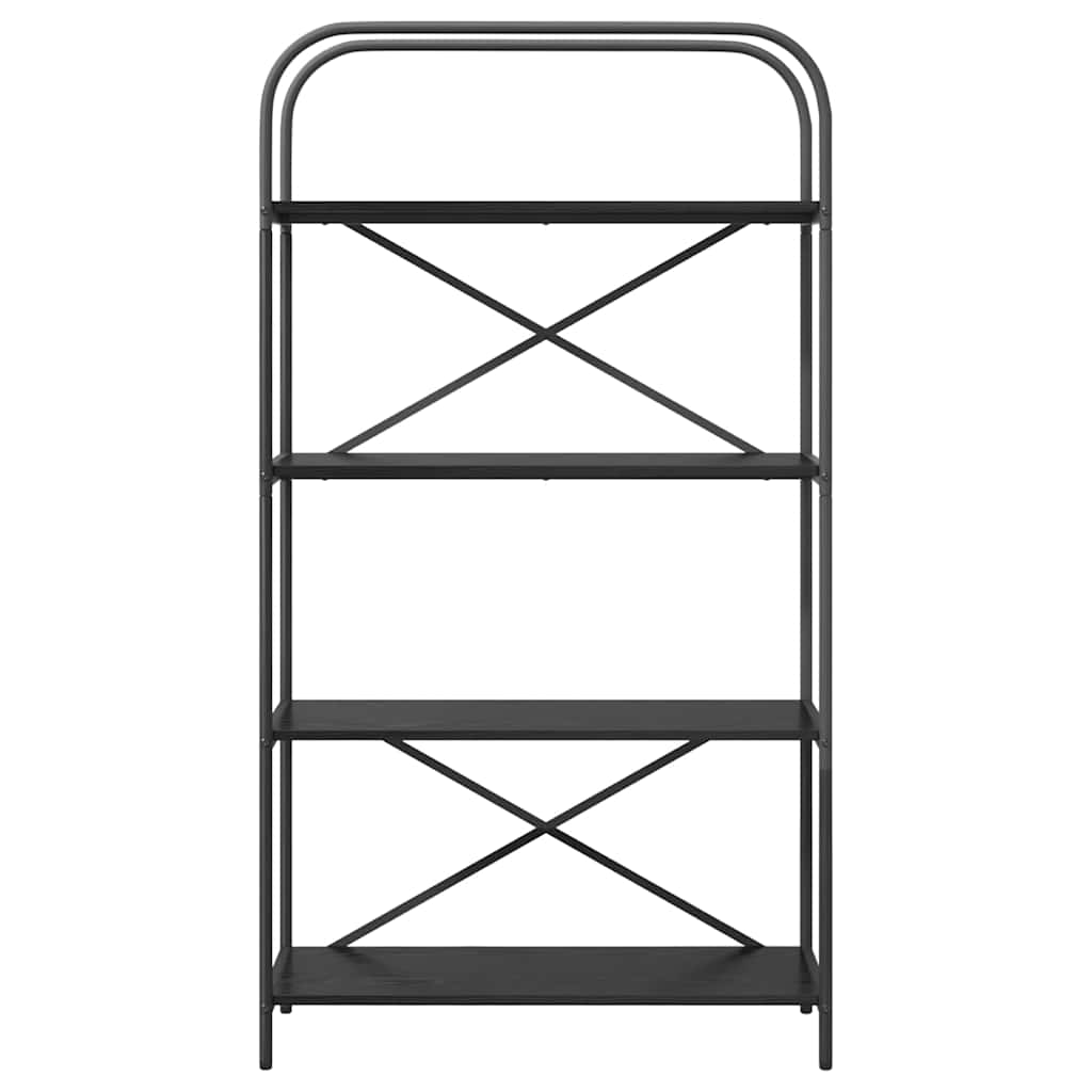 vidaXL Półka na książki Czarny Dąb 80 x 30 x 146 cm