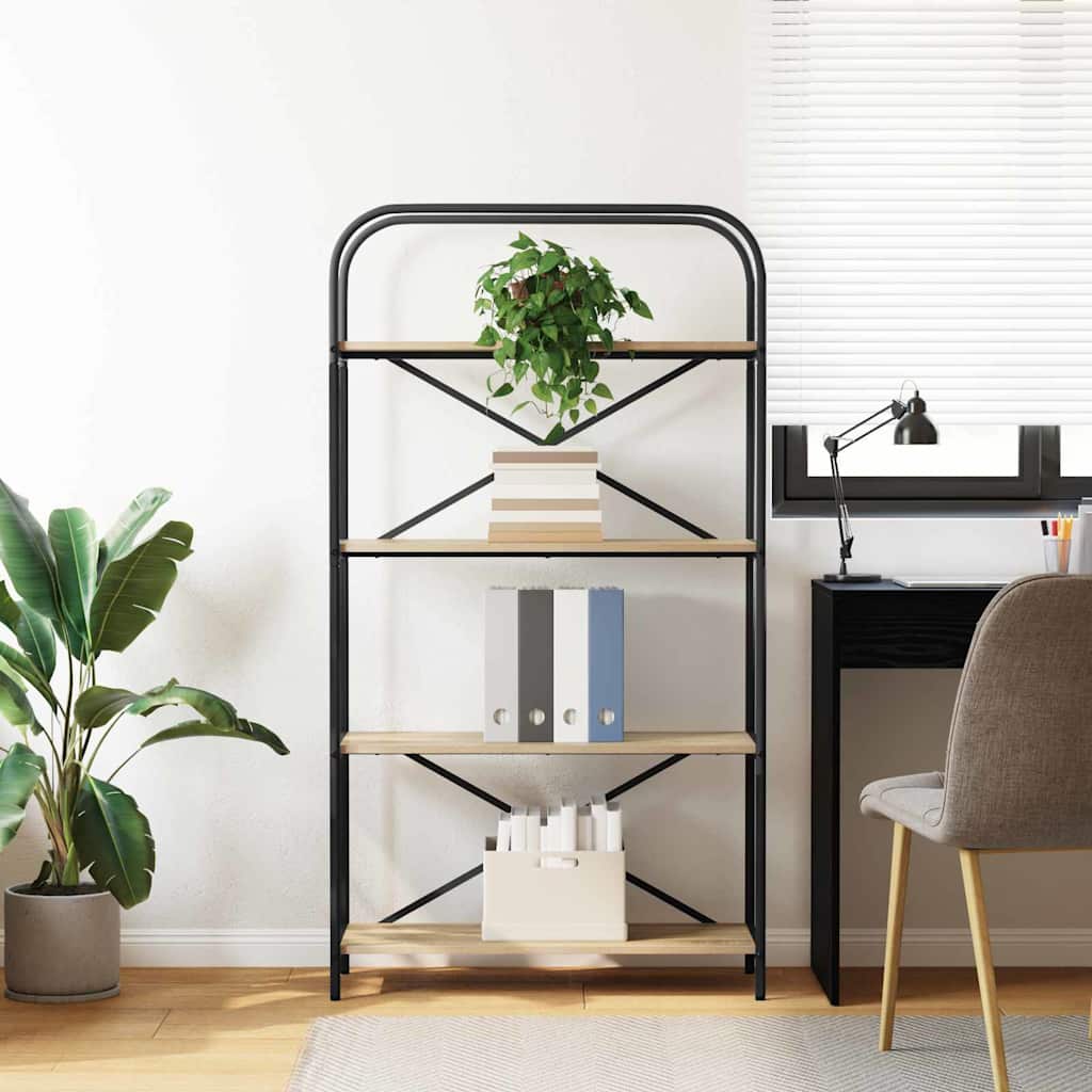 vidaXL Półka na książki Dąb Sonoma 80 x 30 x 146 cm