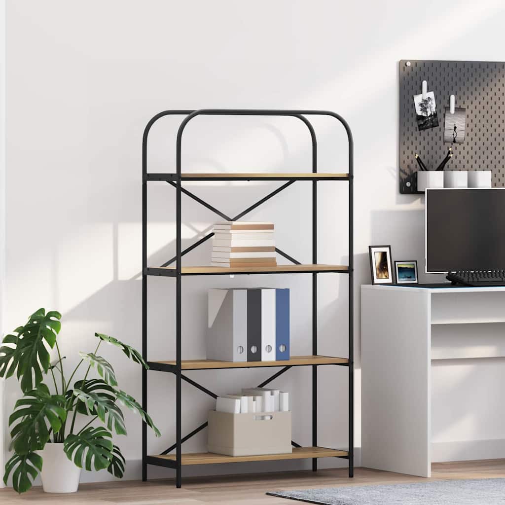 vidaXL Półka na książki Dąb rzemieślniczy 80 x 30 x 146 cm