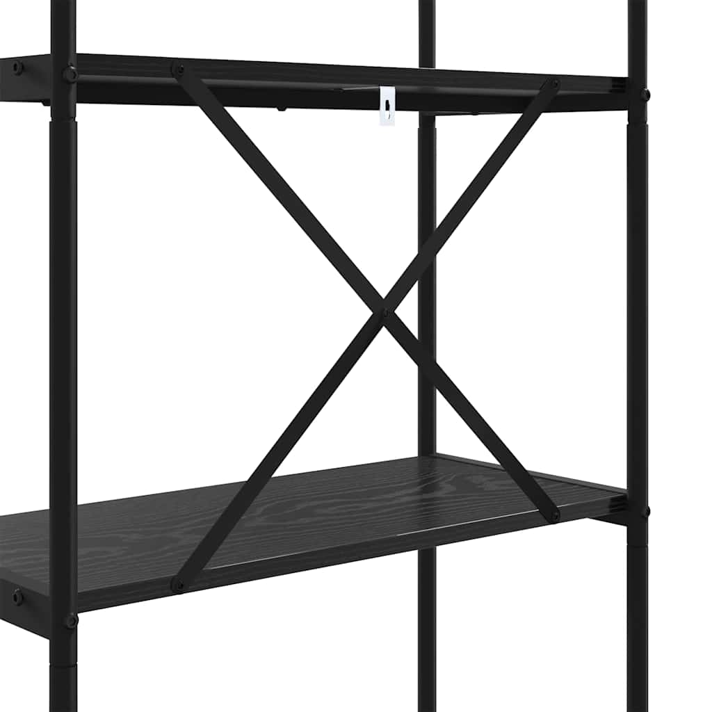 vidaXL Półka na książki Czarny Dąb 80 x 30 x 109 cm