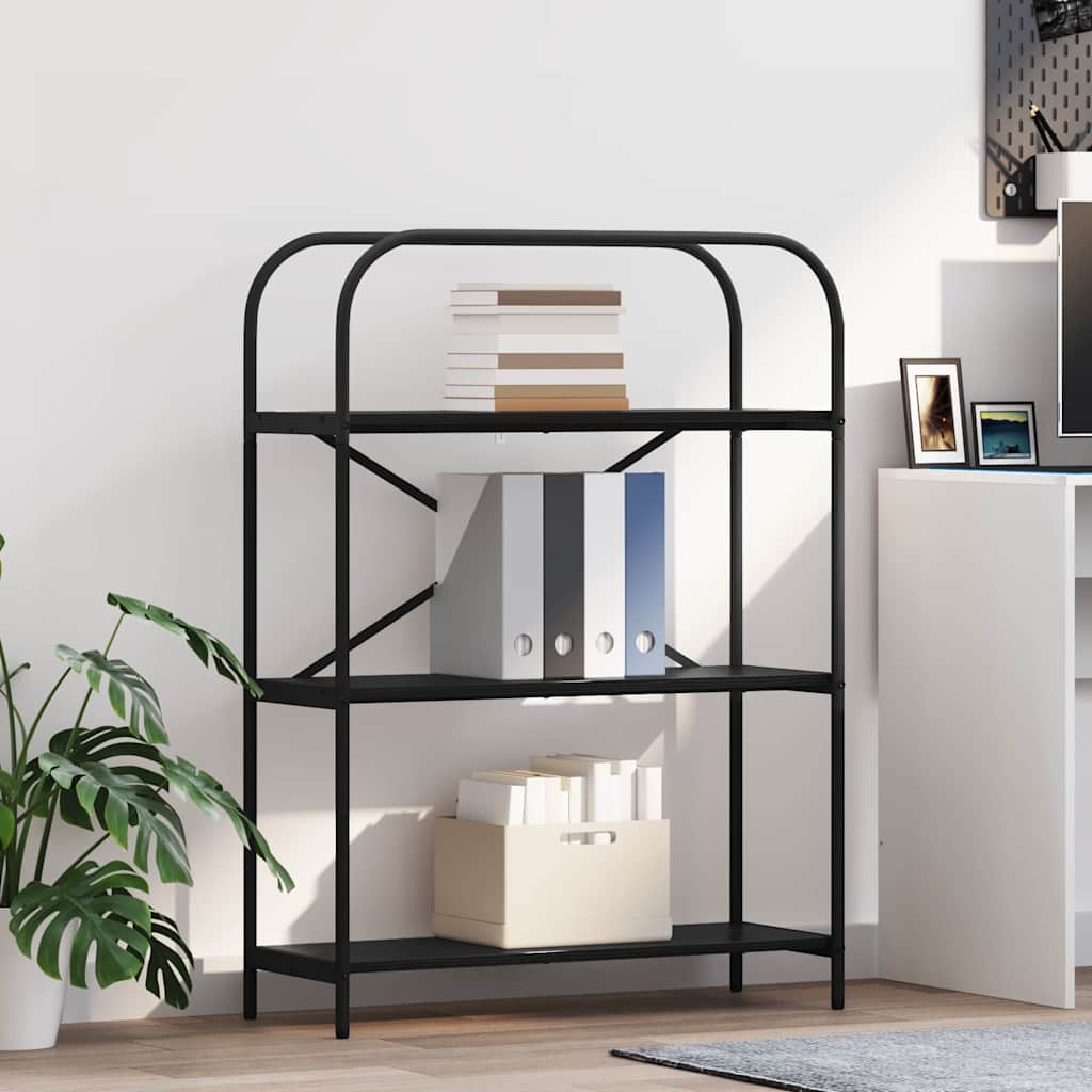 vidaXL Półka na książki Czarny Dąb 80 x 30 x 109 cm