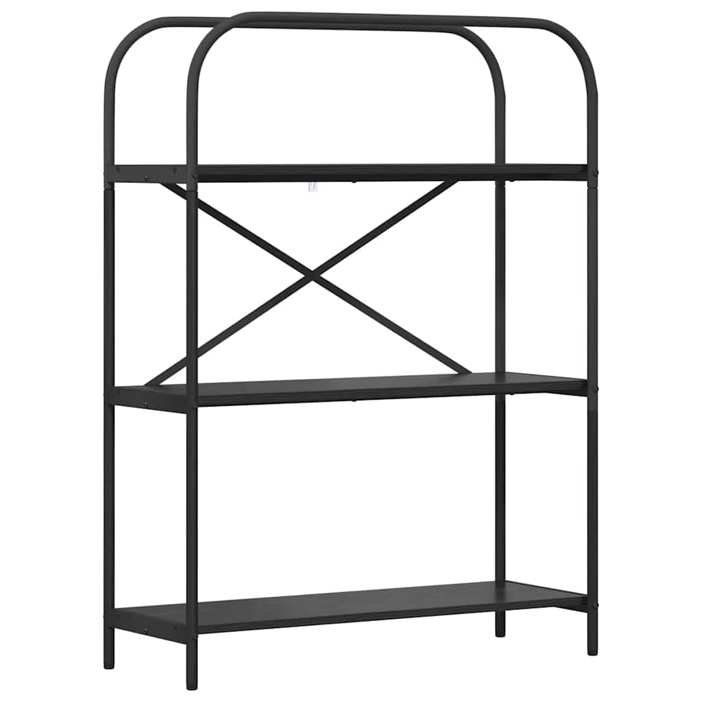 vidaXL Półka na książki Czarny Dąb 80 x 30 x 109 cm