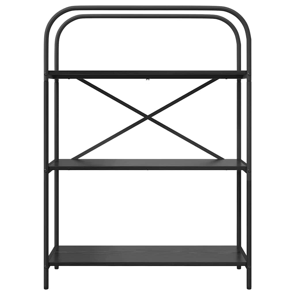 vidaXL Półka na książki Czarny Dąb 80 x 30 x 109 cm