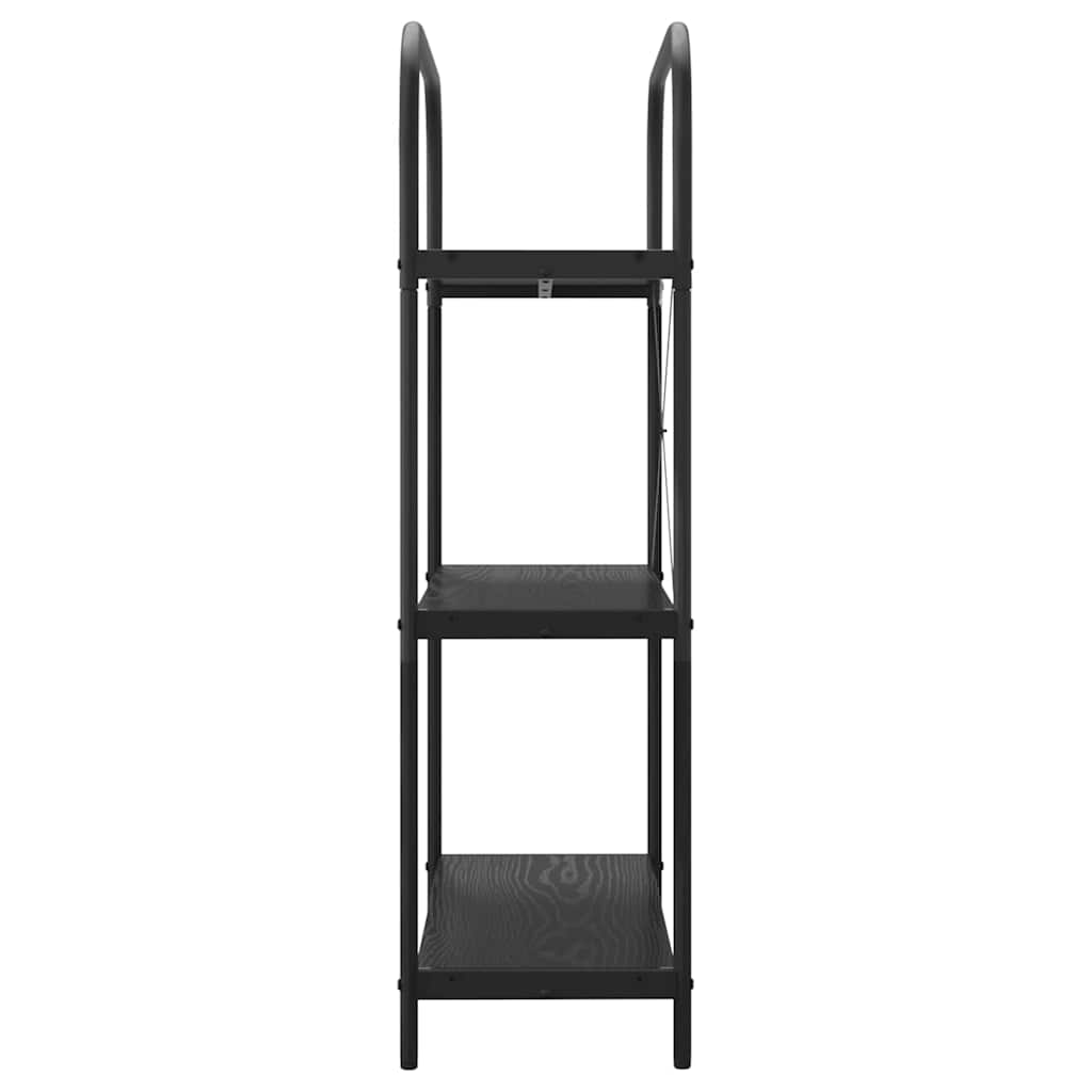 vidaXL Półka na książki Czarny Dąb 80 x 30 x 109 cm