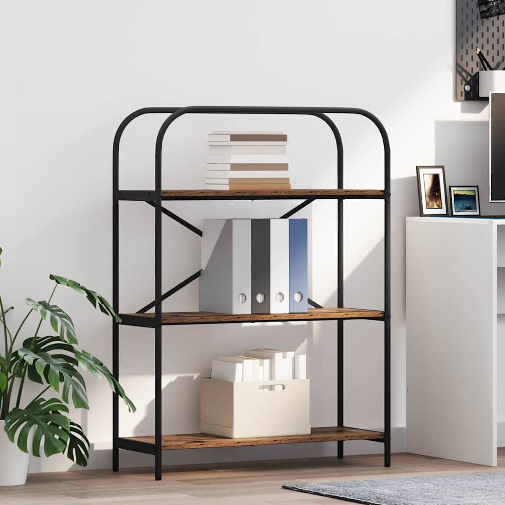 vidaXL Półka na książki Stare drewno 80 x 30 x 109 cm