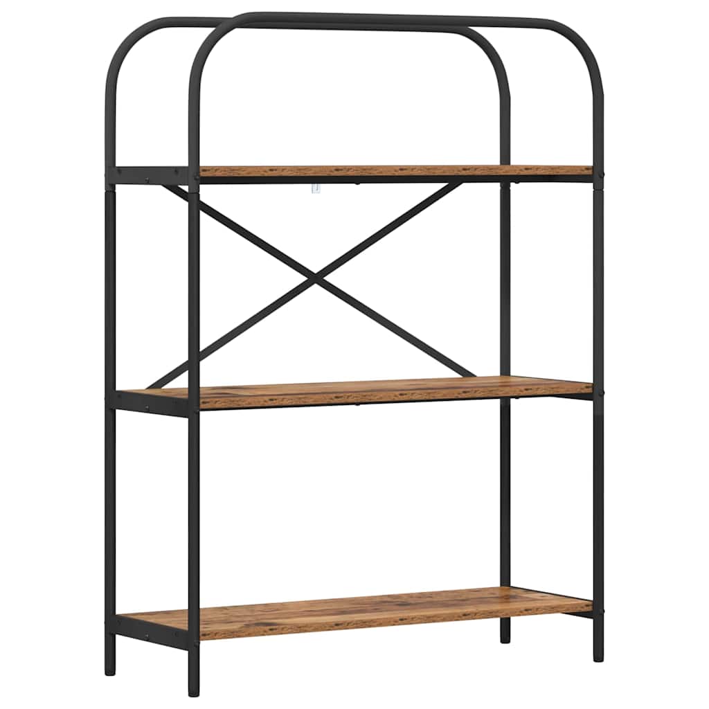vidaXL Półka na książki Stare drewno 80 x 30 x 109 cm