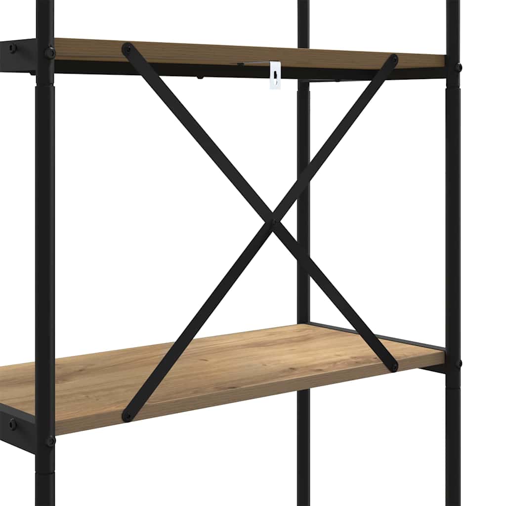 vidaXL Półka na książki Dąb rzemieślniczy 80 x 30 x 109 cm