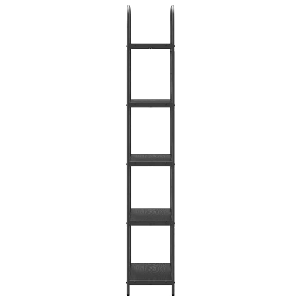 vidaXL Półka na książki Czarny Dąb 60 x 30 x 183 cm