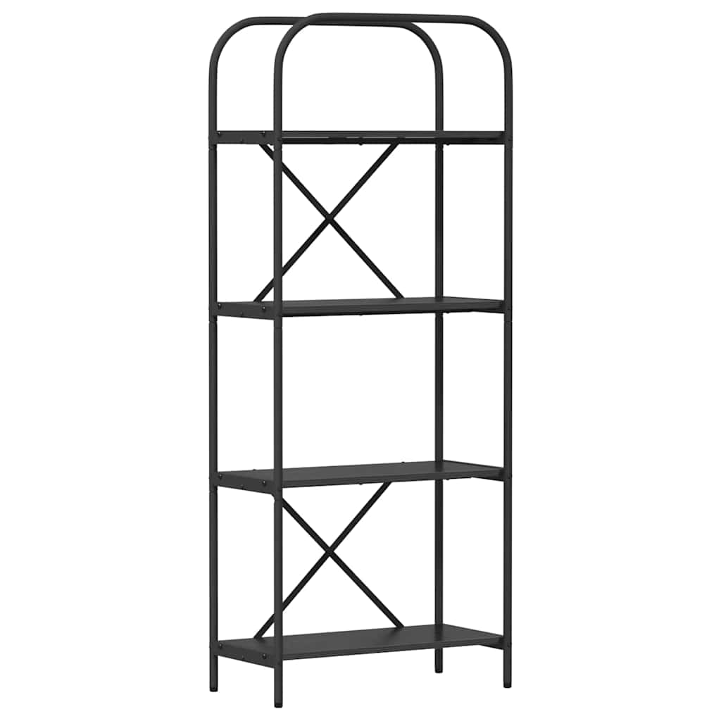 vidaXL Półka na książki Czarny Dąb 60 x 30 x 146 cm