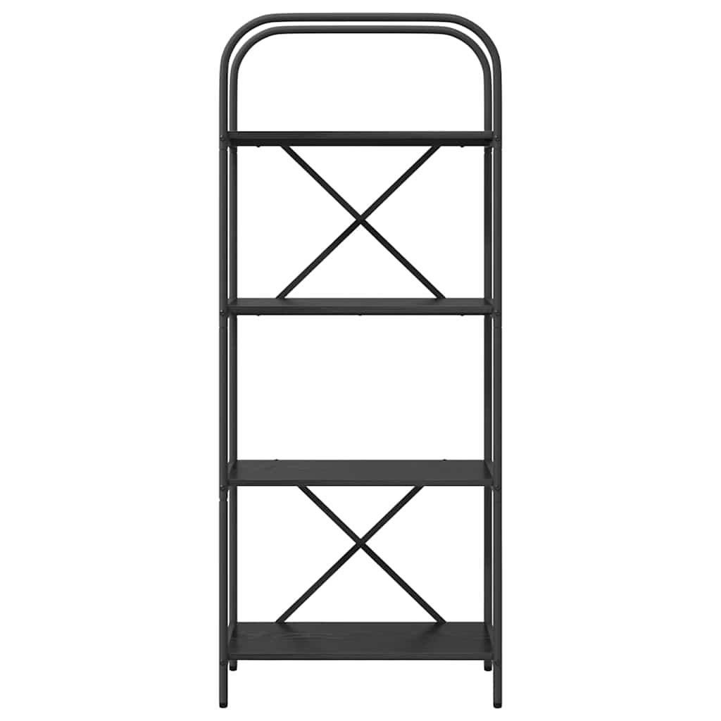 vidaXL Półka na książki Czarny Dąb 60 x 30 x 146 cm