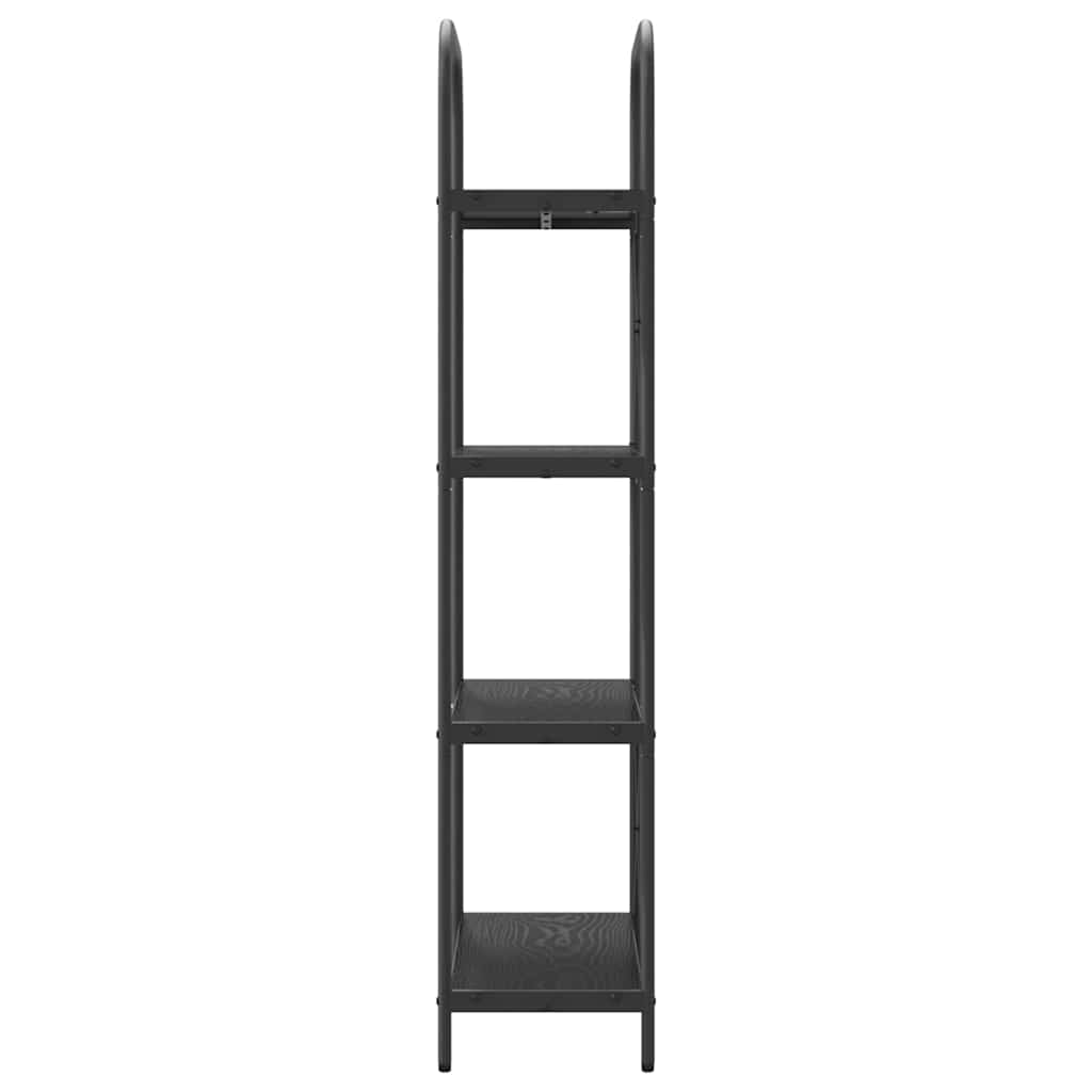 vidaXL Półka na książki Czarny Dąb 60 x 30 x 146 cm