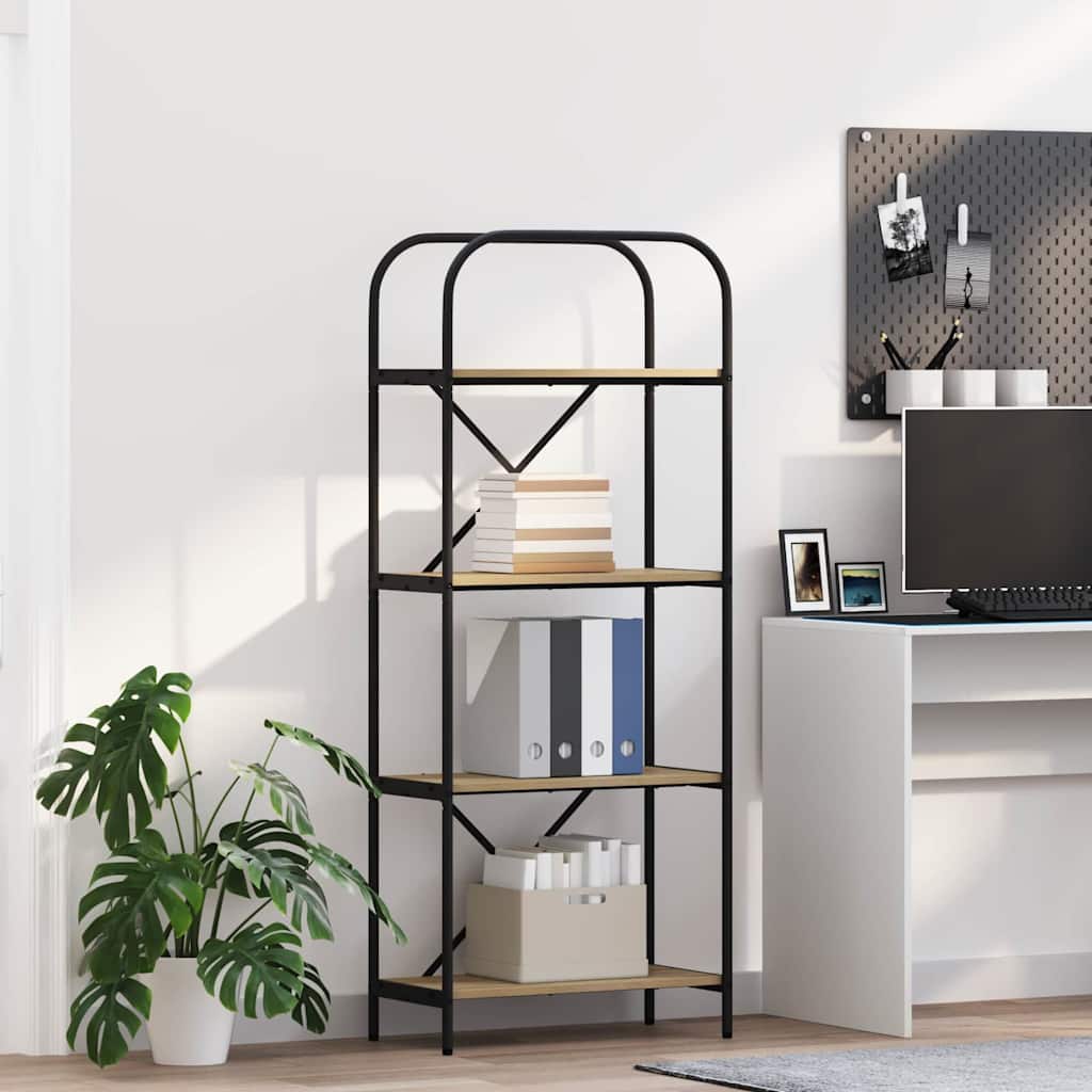 vidaXL Półka na książki Dąb Sonoma 60 x 30 x 146 cm