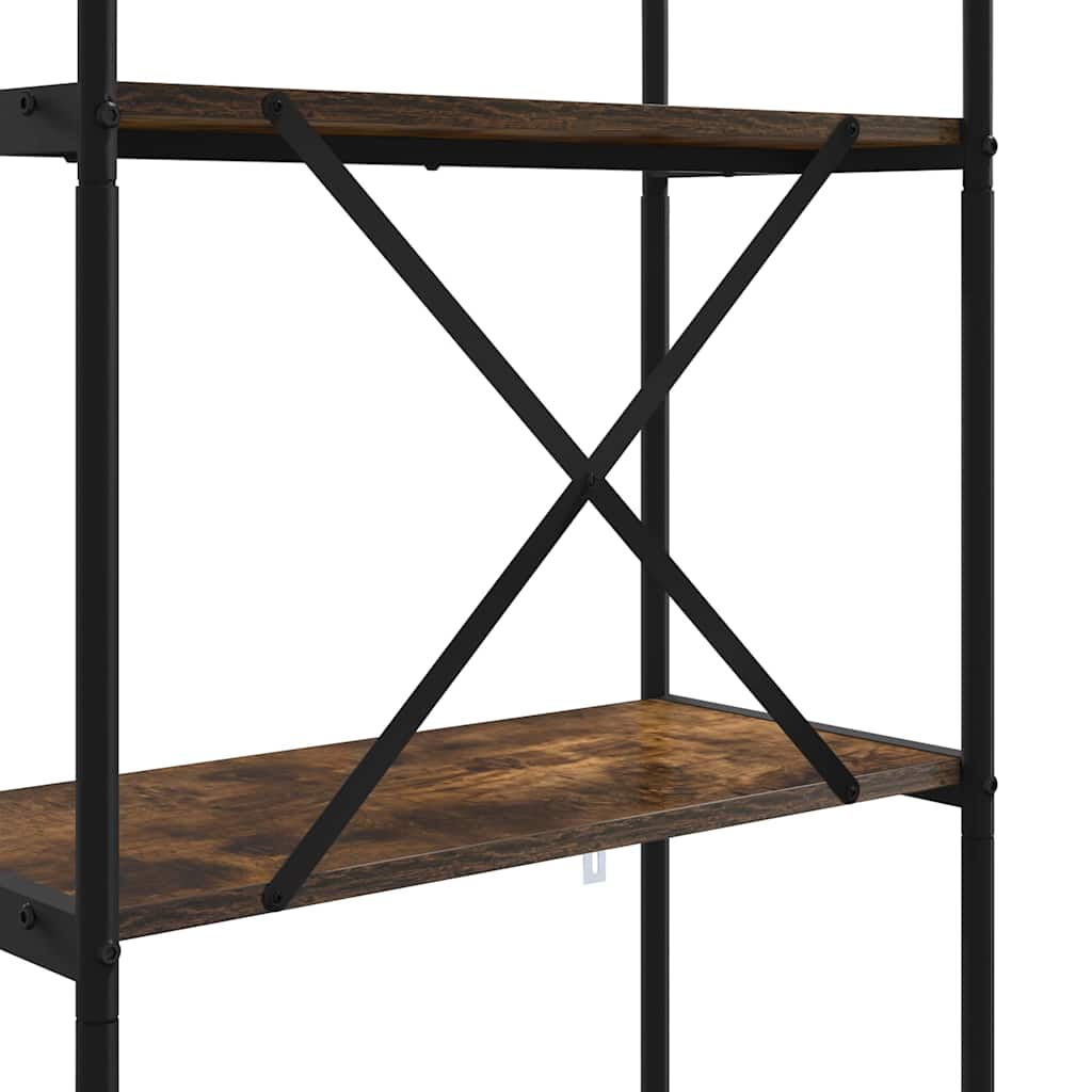 vidaXL Półka na książki Dąb wędzony 60 x 30 x 146 cm