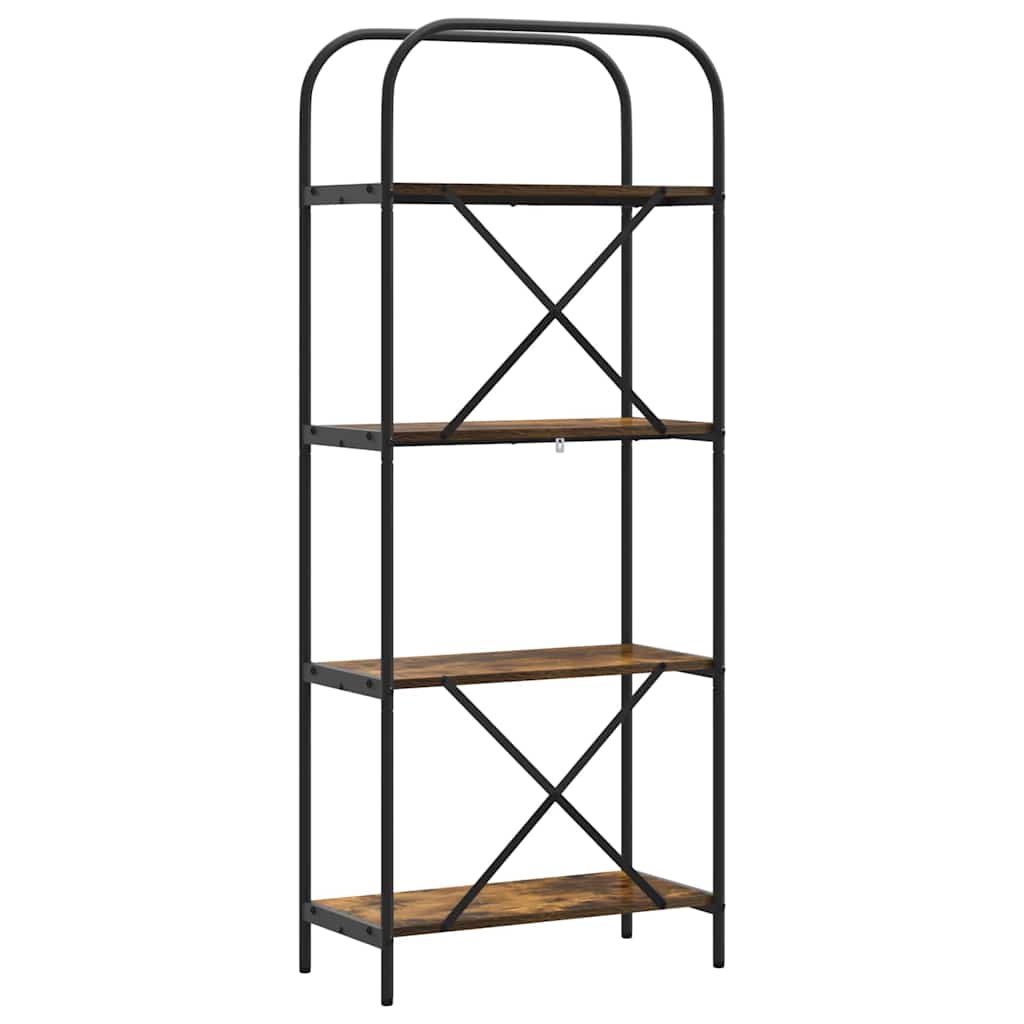 vidaXL Półka na książki Dąb wędzony 60 x 30 x 146 cm