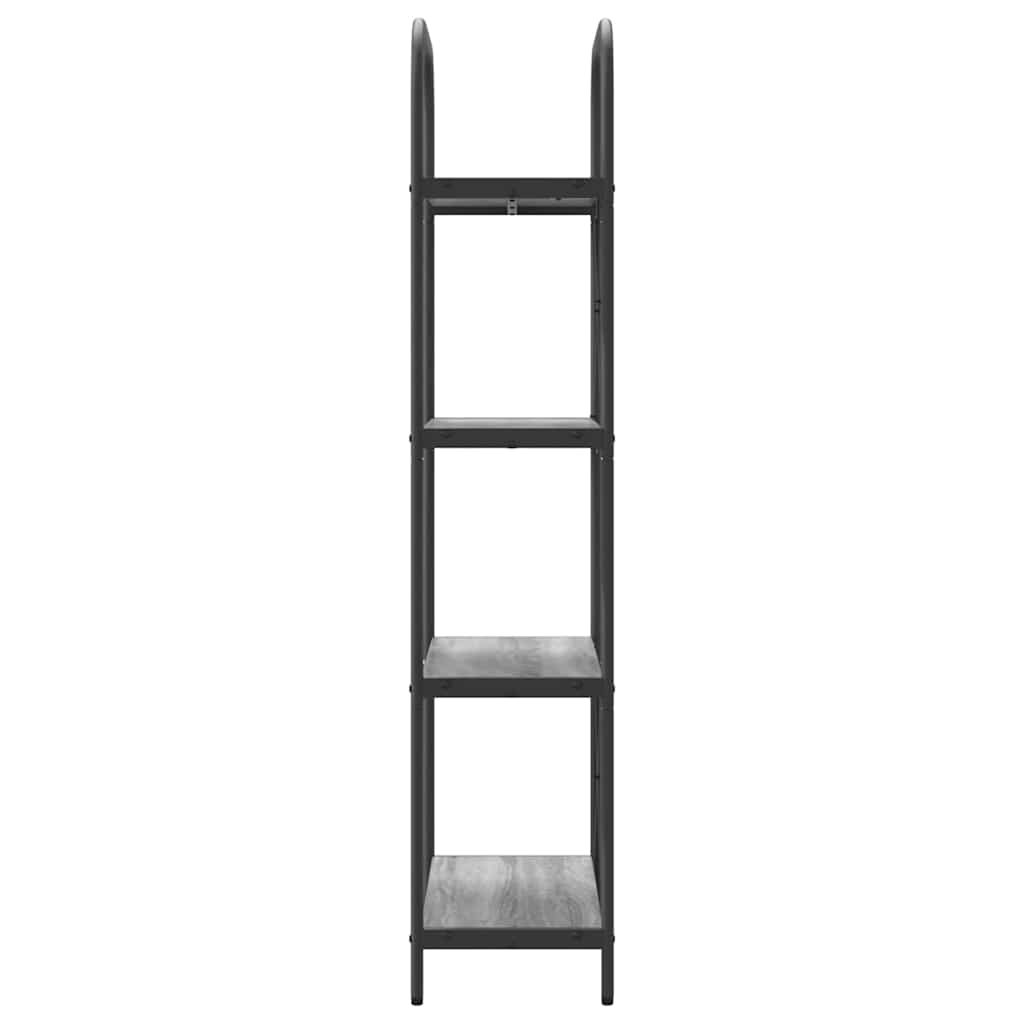 vidaXL Półka na książki Szary Sonoma 60 x 30 x 146 cm