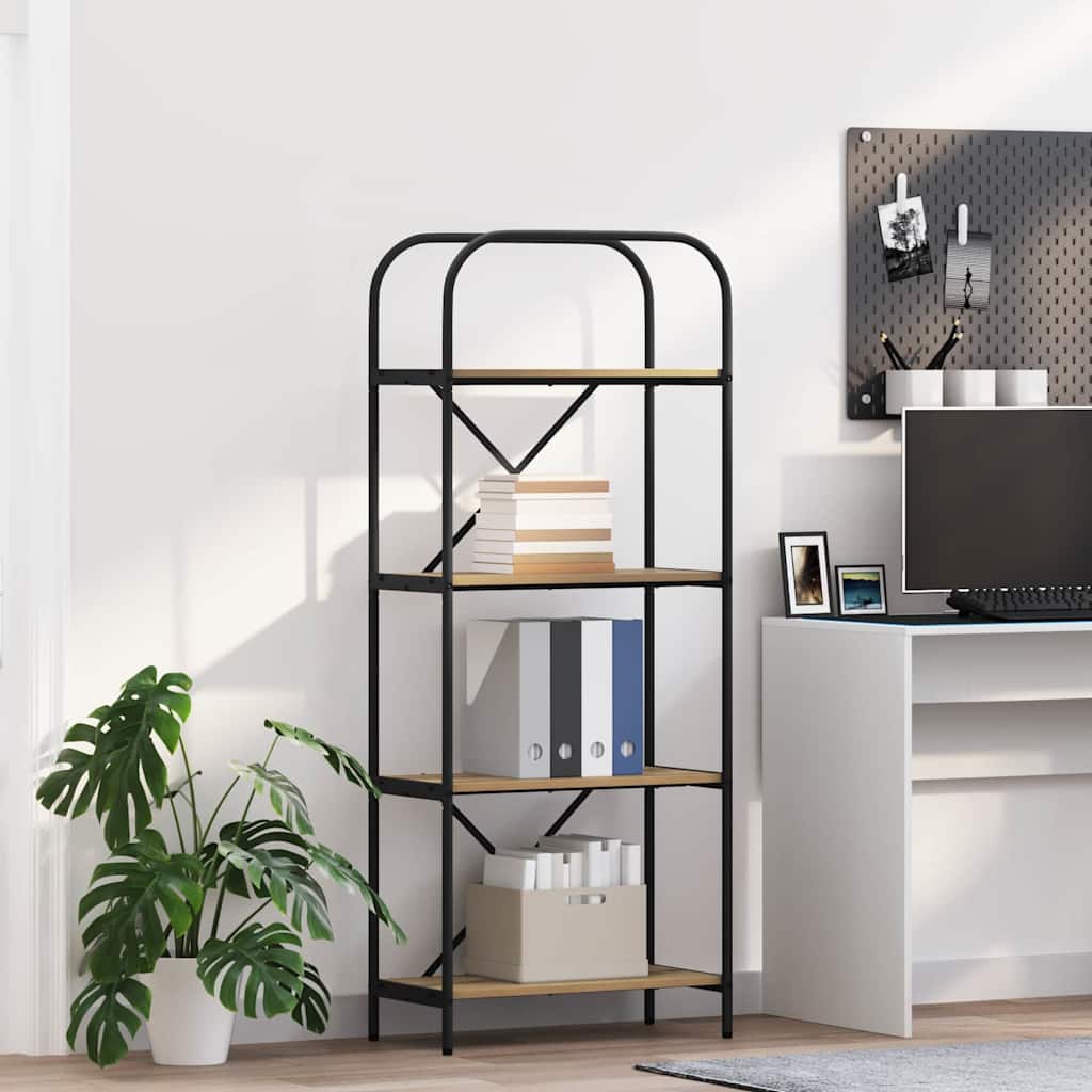 vidaXL Półka na książki Dąb rzemieślniczy 60 x 30 x 146 cm