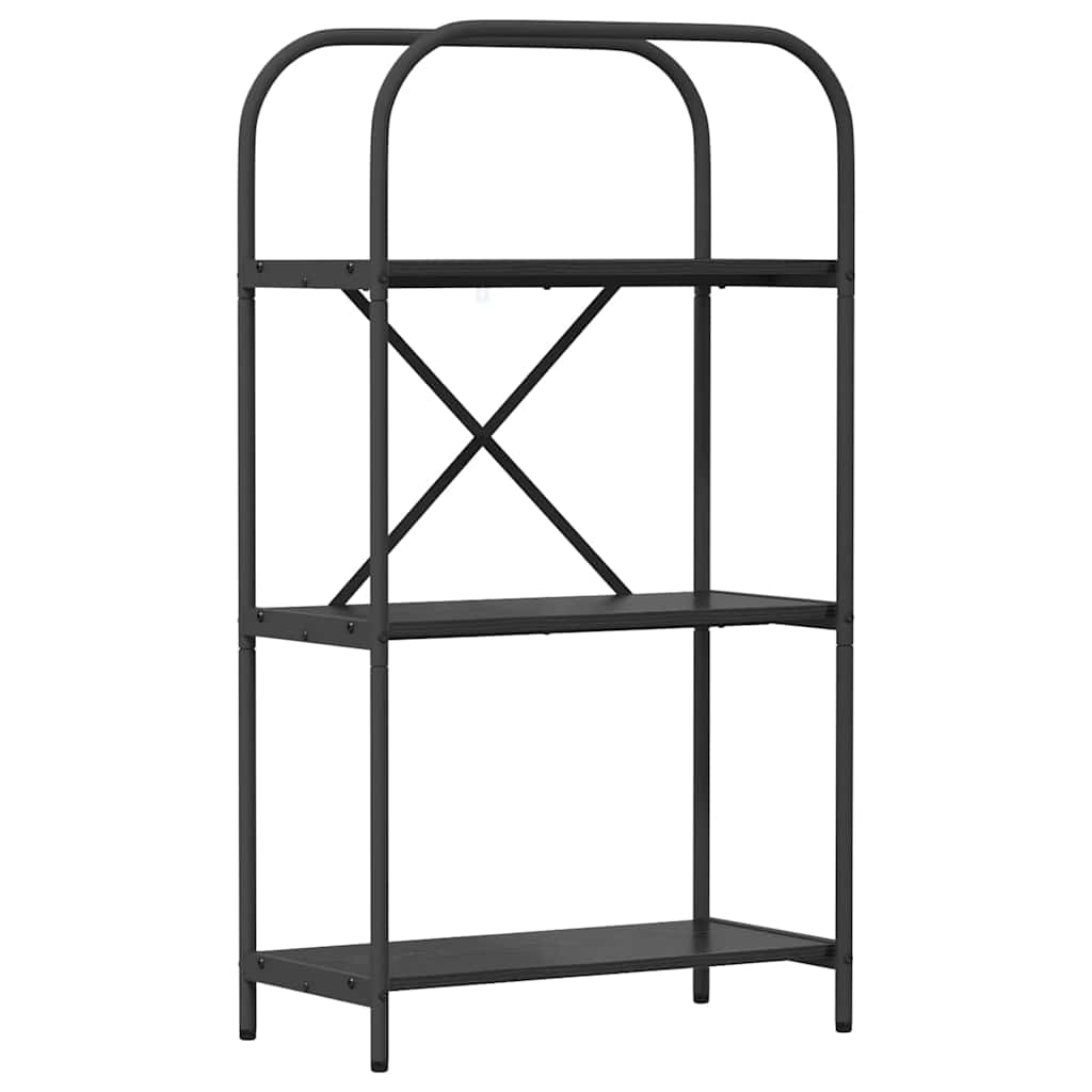 vidaXL Półka na książki Czarny Dąb 60 x 30 x 109 cm