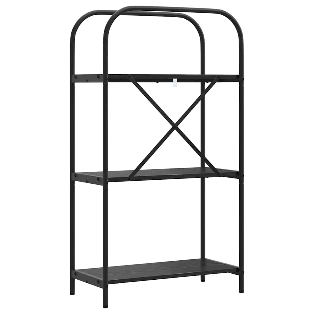 vidaXL Półka na książki Czarny Dąb 60 x 30 x 109 cm
