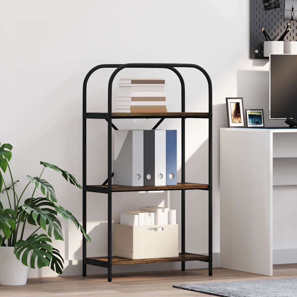 vidaXL Półka na książki Dąb wędzony 60 x 30 x 109 cm