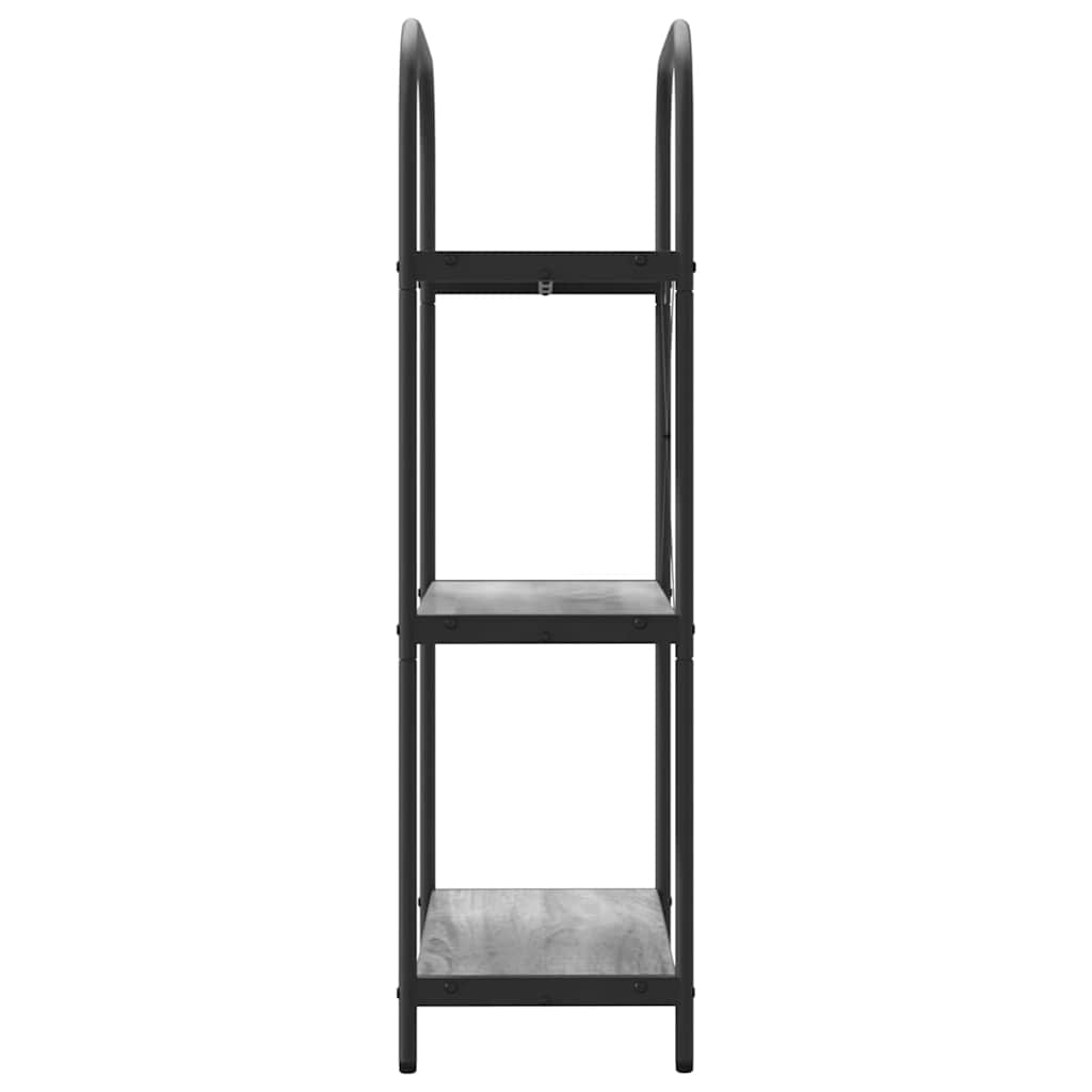 vidaXL Półka na książki Szary Sonoma 60 x 30 x 109 cm