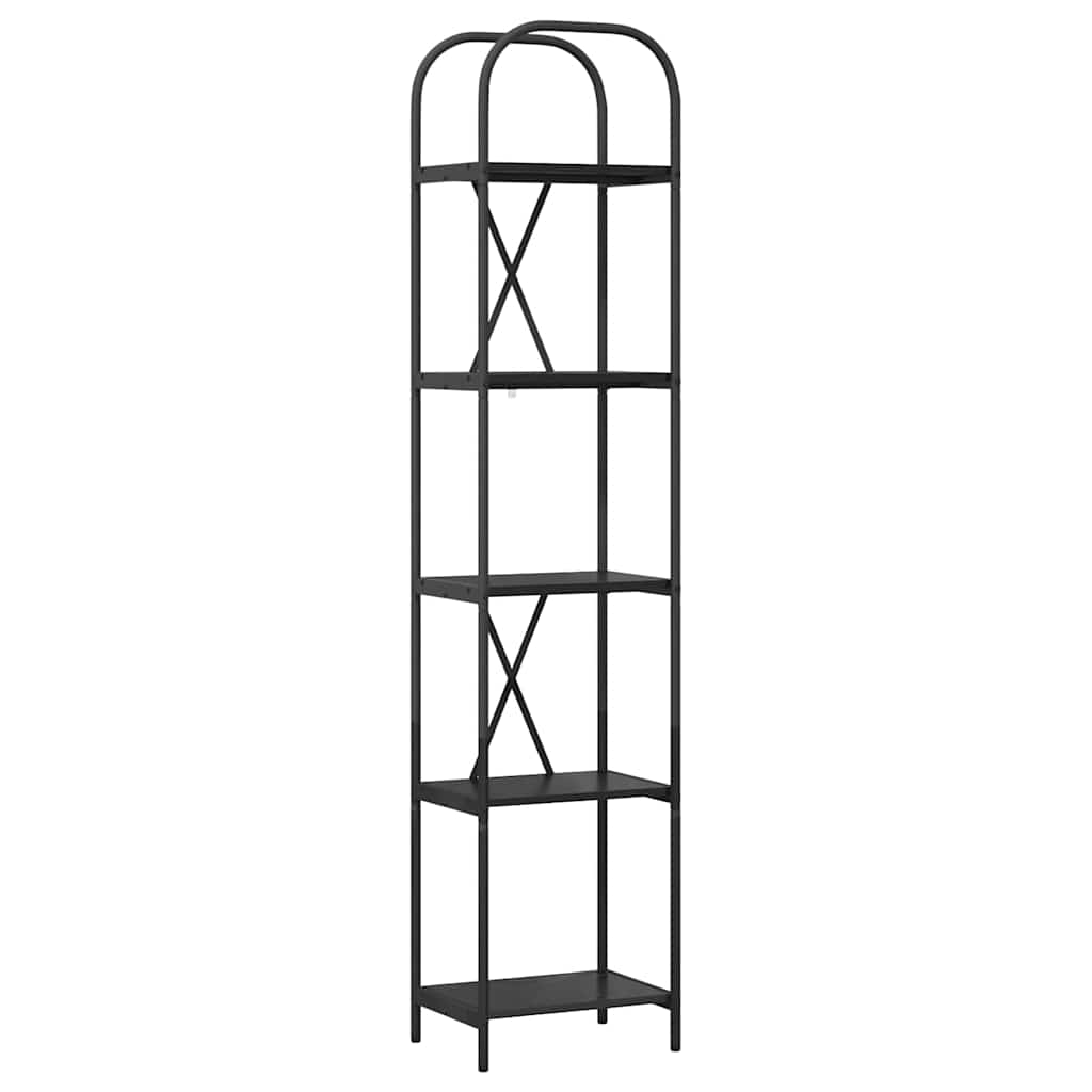 vidaXL Półka na książki Czarny Dąb 40 x 30 x 183 cm