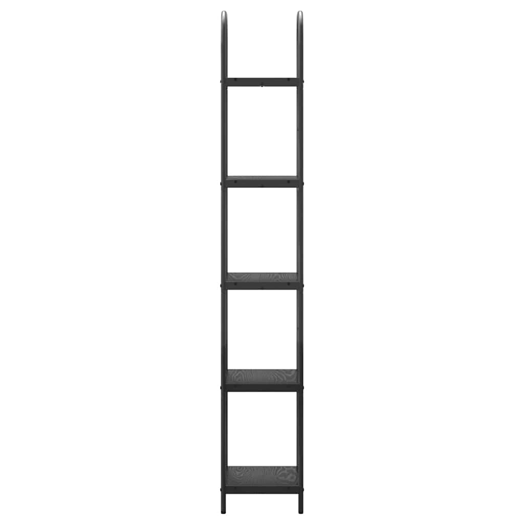 vidaXL Półka na książki Czarny Dąb 40 x 30 x 183 cm