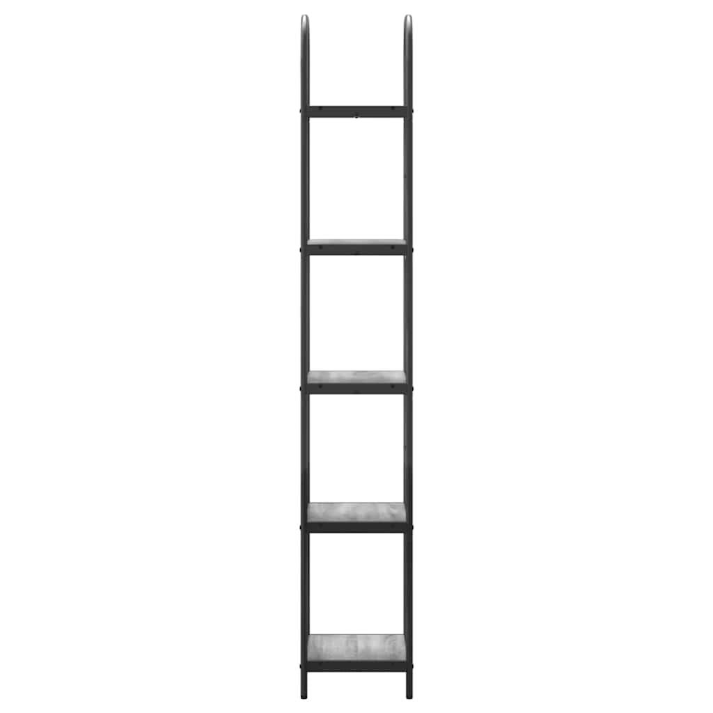vidaXL Półka na książki Szary Sonoma 40 x 30 x 183 cm